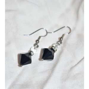 Vintage Black Stone Earrings